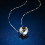Square Cube S925 Silver Water Drop Star Crystal Necklace - Image 5