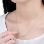 925 Sterling Silver Sunshine Letter Word Women Necklace Chain Jewelry - Image 4