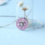 Women 925 Sterling Silver Enamels Pendant Clavicle Necklace Jewelry - Image 3