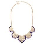 Gold Statement Collar Chain Leaves Choker Colar Pendant Necklace For Women
