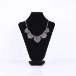 Gold Statement Collar Chain Leaves Choker Colar Pendant Necklace For Women - Image 3