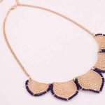 Gold Statement Collar Chain Leaves Choker Colar Pendant Necklace For Women - Image 4