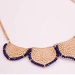 Gold Statement Collar Chain Leaves Choker Colar Pendant Necklace For Women - Image 5