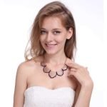 Gold Statement Collar Chain Leaves Choker Colar Pendant Necklace For Women - Image 6