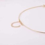 Trendy Balancing Style Dangle Crystal Flower Delicate Pandent Rhinestone Gold Necklace for Women - Image 6