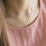 S925 Sterling Silver Rhinestone Artificial Pearl Leaves Short Clavicle Necklace - Image 2