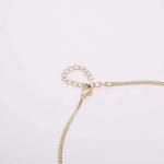Trendy Balancing Style Pandent Alloy U-shaped Lock Rhinestone Necklace Gift for Women - Image 4