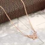 S925 Silver Micro Rhinestone All-match Butterfly Clavicle Necklace - Image 6