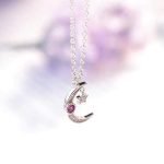 Vintage Necklace Rhinestone Crystal Alloy Star Moon Necklace - Image 5