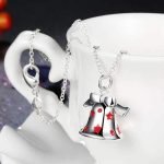 Christmas Bell Enamel Process Gift Party Necklaces - Image 6