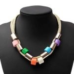 Trendy Colorful Short Magic Buckle Clavicle Necklaces For Women - Image 2