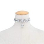 Trendy Crystal Drop Artificial Pearl Choker Women Necklace - Image 4