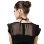 Elegant Shiny Rhinestone Leaves Pendant Adjustable Lace Long Necklace Jewelry for Women - Image 6