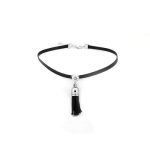 Punk Necklace Shiny Rhinestone Tassel Pendant Black Choker Fashion Women Jewelry Cool Gift - Image 2