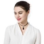 Punk Necklace Shiny Rhinestone Tassel Pendant Black Choker Fashion Women Jewelry Cool Gift - Image 4