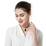 Punk Necklace Shiny Rhinestone Tassel Pendant Black Choker Fashion Women Jewelry Cool Gift - Image 5