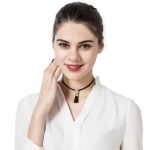 Punk Necklace Shiny Rhinestone Tassel Pendant Black Choker Fashion Women Jewelry Cool Gift - Image 6