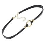 Punk Women's Choker Dacron Circle Charm Simple Style Clavicle Necklace Clothing Accessories - Image 2