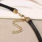 Punk Women's Choker Dacron Circle Charm Simple Style Clavicle Necklace Clothing Accessories - Image 3