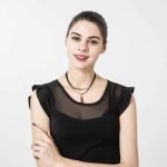 Punk Necklace Red Tassel Pendant Flannel Choker Fashion Clothing Accessories for Women - Image 3