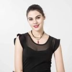 Punk Necklace Red Tassel Pendant Flannel Choker Fashion Clothing Accessories for Women - Image 4