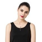 Elegant Silver Plated Crystal Tassel Pendant Simple Style Long Necklace Best Gift for Women - Image 2