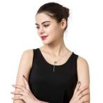 Elegant Silver Plated Crystal Tassel Pendant Simple Style Long Necklace Best Gift for Women - Image 3