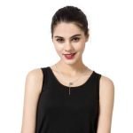 Elegant Silver Plated Crystal Tassel Pendant Simple Style Long Necklace Best Gift for Women - Image 5