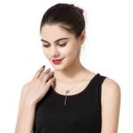 Elegant Silver Plated Crystal Tassel Pendant Simple Style Long Necklace Best Gift for Women - Image 6