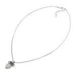 Retro Pearl Necklace Cute Bowknot Butterfly Charm Openable Hollow Ball Pendant Chain Women Jewelry - Image 2