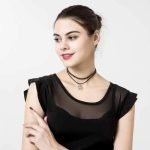 Women's Elegant Crystal Perfume Bottle Choker Necklace - Image 3