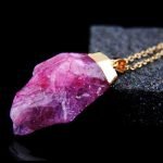 Trendy Natural Stone Multicolor Sweater Chain Pendant Necklace for Women - Image 4
