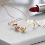 Women's Rose Flower Pendant Necklace Valentine's Day Gift - Image 6