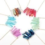Colorful Cylinder Crystal Wome's Pendant Necklace - Image 2