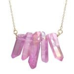 Colorful Cylinder Crystal Wome's Pendant Necklace - Image 3