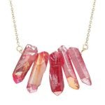 Colorful Cylinder Crystal Wome's Pendant Necklace - Image 4