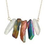 Colorful Cylinder Crystal Wome's Pendant Necklace - Image 5