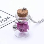 Fashion Glass Tiny Wishing Bottle Charm Necklace - Image 3