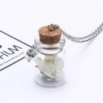 Fashion Glass Tiny Wishing Bottle Charm Necklace - Image 4