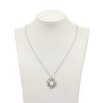 Fashion Silver Gold Sun Flower Pendant Necklace for Women - Image 4