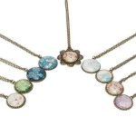 Retro Reindeer Butterfly Glass Cabochon Pendant Necklace Multi Pattern - Image 2