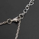 Silver Full Rhinestone Hollow Star Moon Pendant Necklace For Women - Image 4