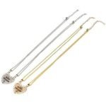 Rhinestone Broken Heart Double Parts Best Friend Pendant Necklaces - Image 5